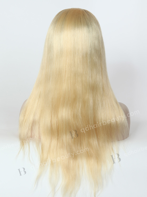 In Stock European Virgin Hair 18" Straight T9/613# Color Silk Top Glueless Wig GL-08010