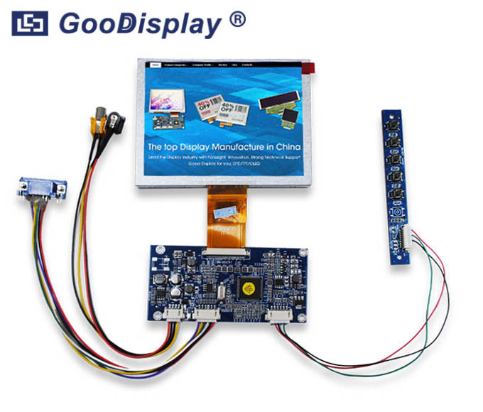 Vollfarb 5,0 zoll TFT-Display mit Video-VGA, von Good Display Hersteller des E-Papier