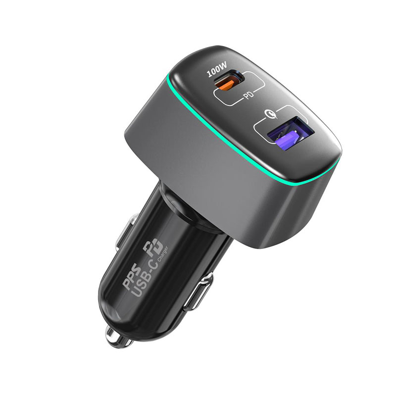 100W PD+QC3.0 double port car charger