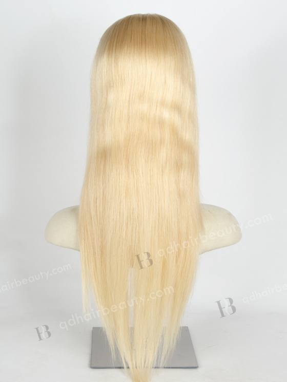 In Stock Indian Remy Hair 18" Straight 613# Color 5"×5" HD Lace Closure Wig CW-01031