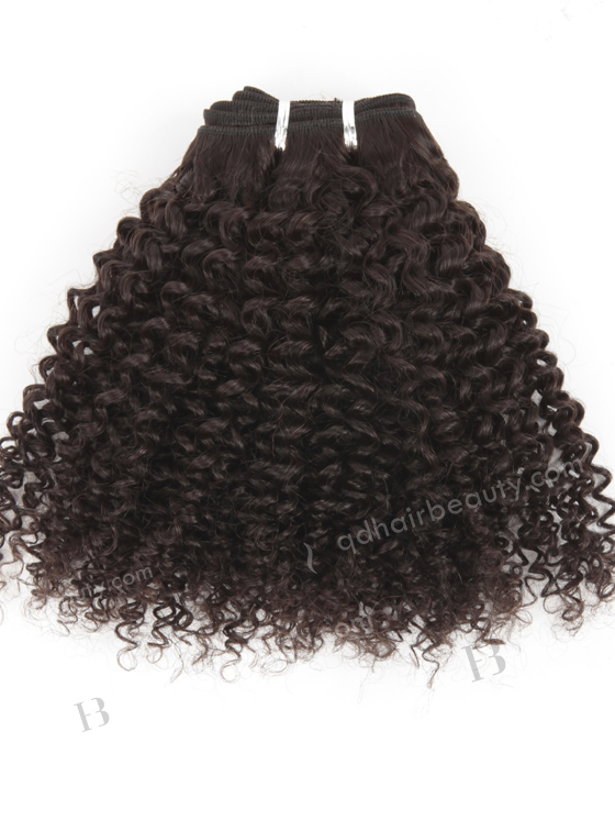 In Stock Brazilian Virgin Hair 12" 7mm Curl Natural Color Machine Weft SM-4105