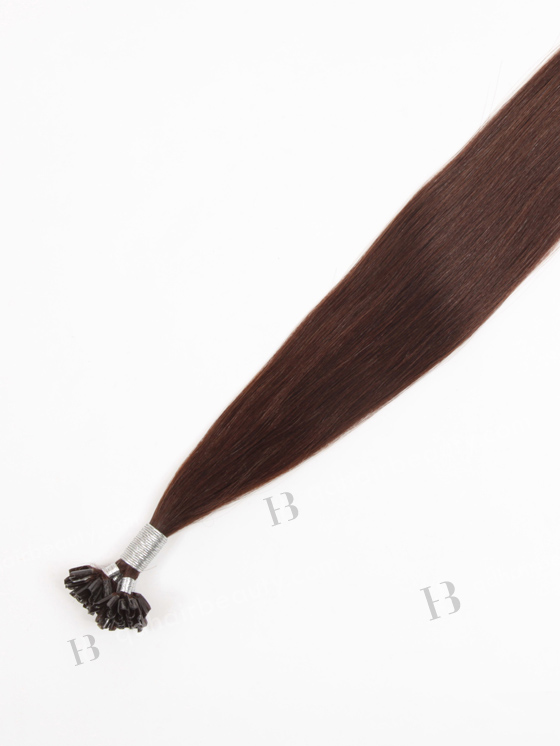 U tip keratin European virgin hair 24'' straight #3 color WR-PH-010