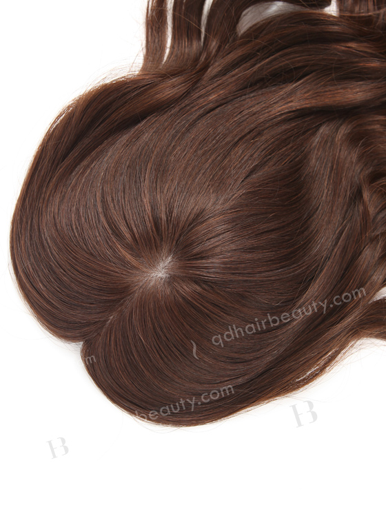 European Virgin Hair 16" One Length Bouncy Curl 2a# Color 7"×7" Silk Top Weft Hair WR-TC-033