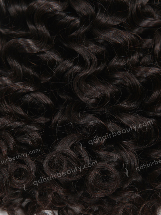 In Stock Brazilian Virgin Hair 12" Curly 15mm Natural Color Machine Weft SM-472