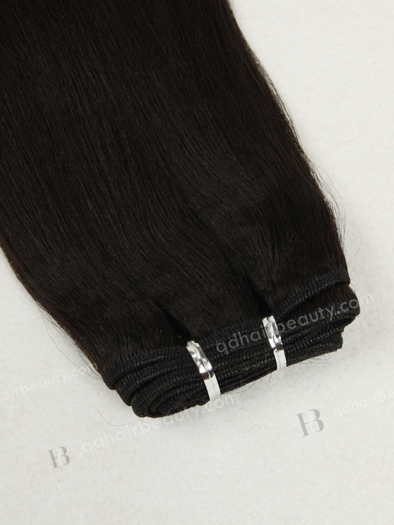 In Stock Chinese Virgin Hair 16" Light Yaki Natural Color Machine Weft SM-736