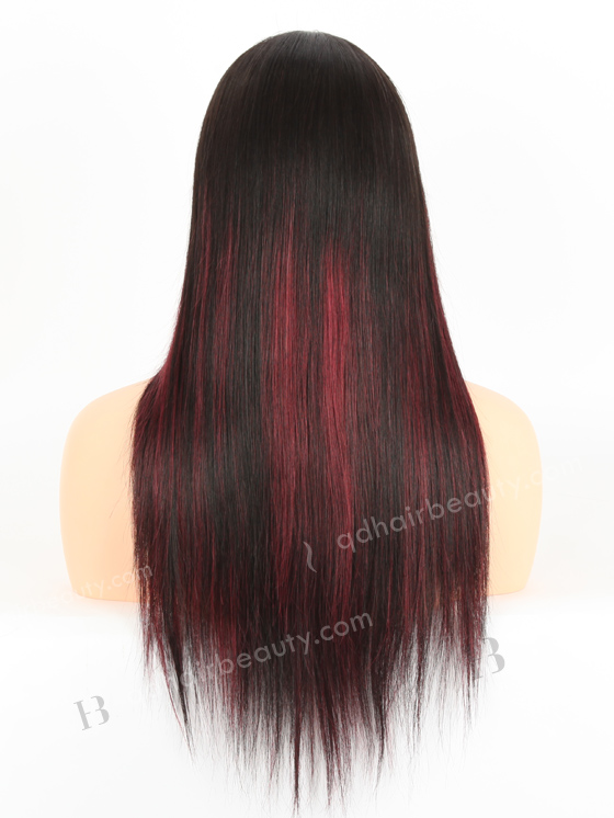 Fashion Highlight Red Color Silky Straight Lace Front Wig WR-CLF-052