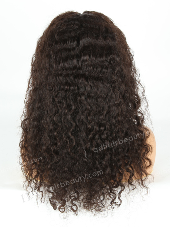 In Stock Brazilian Virgin Hair 18" Natural Curly Natural Color 360 Lace Wig 360LW-04015