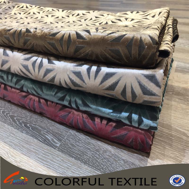 colorful textile polyester jacquard fabric popular desgin for sofa fabric 