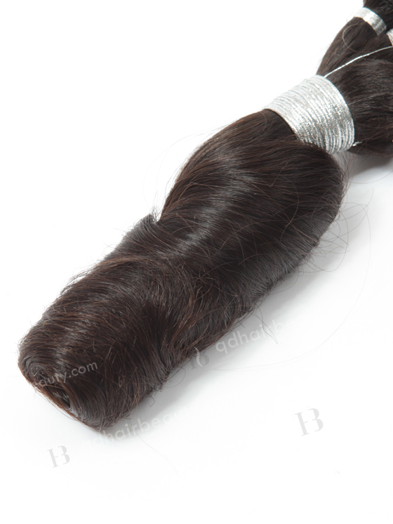 In Stock Brazilian Virgin Hair 14" Loose Spiral Curl Natural Color Hand-tied Weft SHW-003