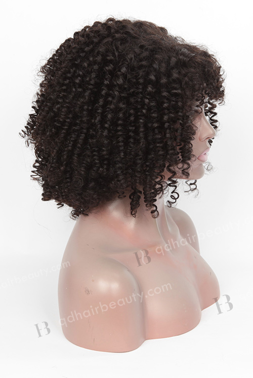 Curly Human Hair Wigs for Black Women with Bangs WR-GL-051