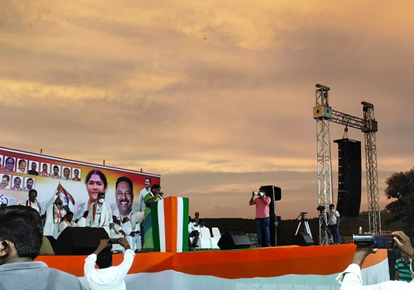 Powerful ZSOUND Line Array System Rocks Political Meeting in India