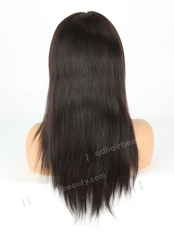 In Stock Indian Remy Hair 16" Straight Natural Color 360 Lace Wig 360LW-01006