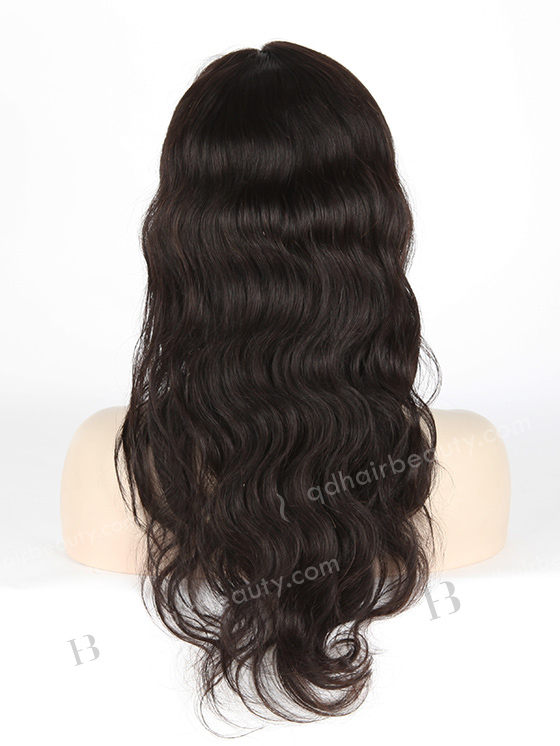 In Stock Indian Remy Hair 18" Body Wave Natural Color Full Lace Wig FLW-01363