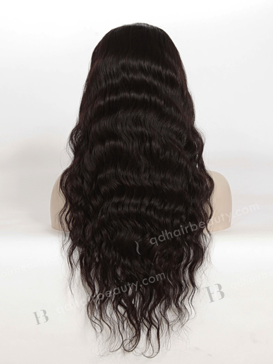 In Stock Brazilian Virgin Hair 22" Natural Wave Natural Color Full Lace Wig FLW-04206