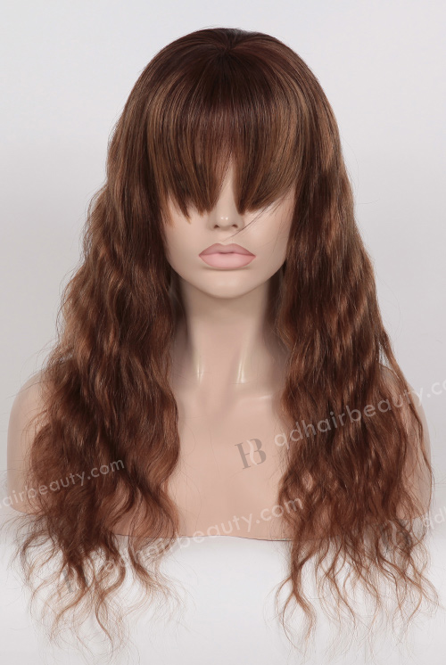 20 Inches Natural Wave Wig with Bangs WR-GL-037