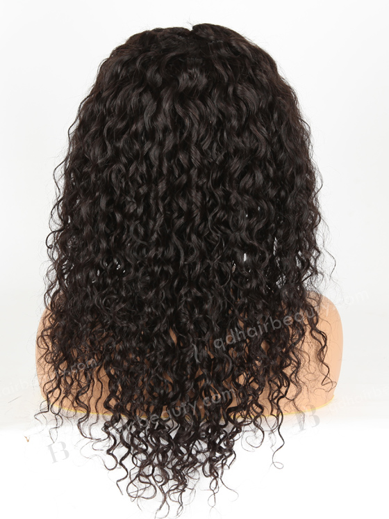 In Stock Indian Remy Hair 18" Curly 15mm Natural Color Lace Front Wig SLF-01246
