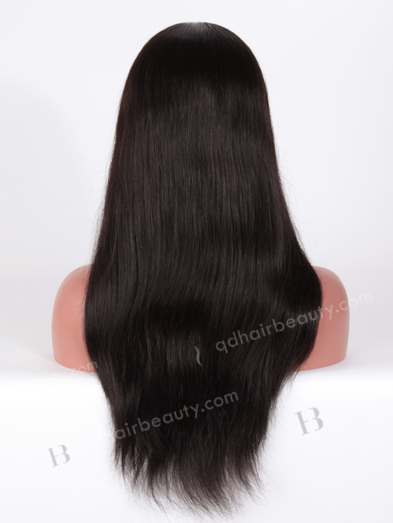 In Stock Indian Remy Hair 18" Straight 1b# Color Silk Top Glueless Wig GL-01010