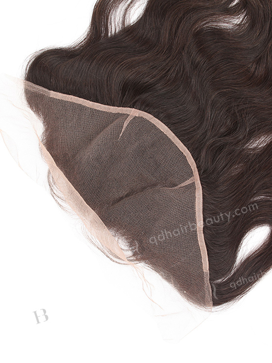 In Stock Indian Virgin Hair 14" Natural Straight Natural Color Lace Frontal SKF-021