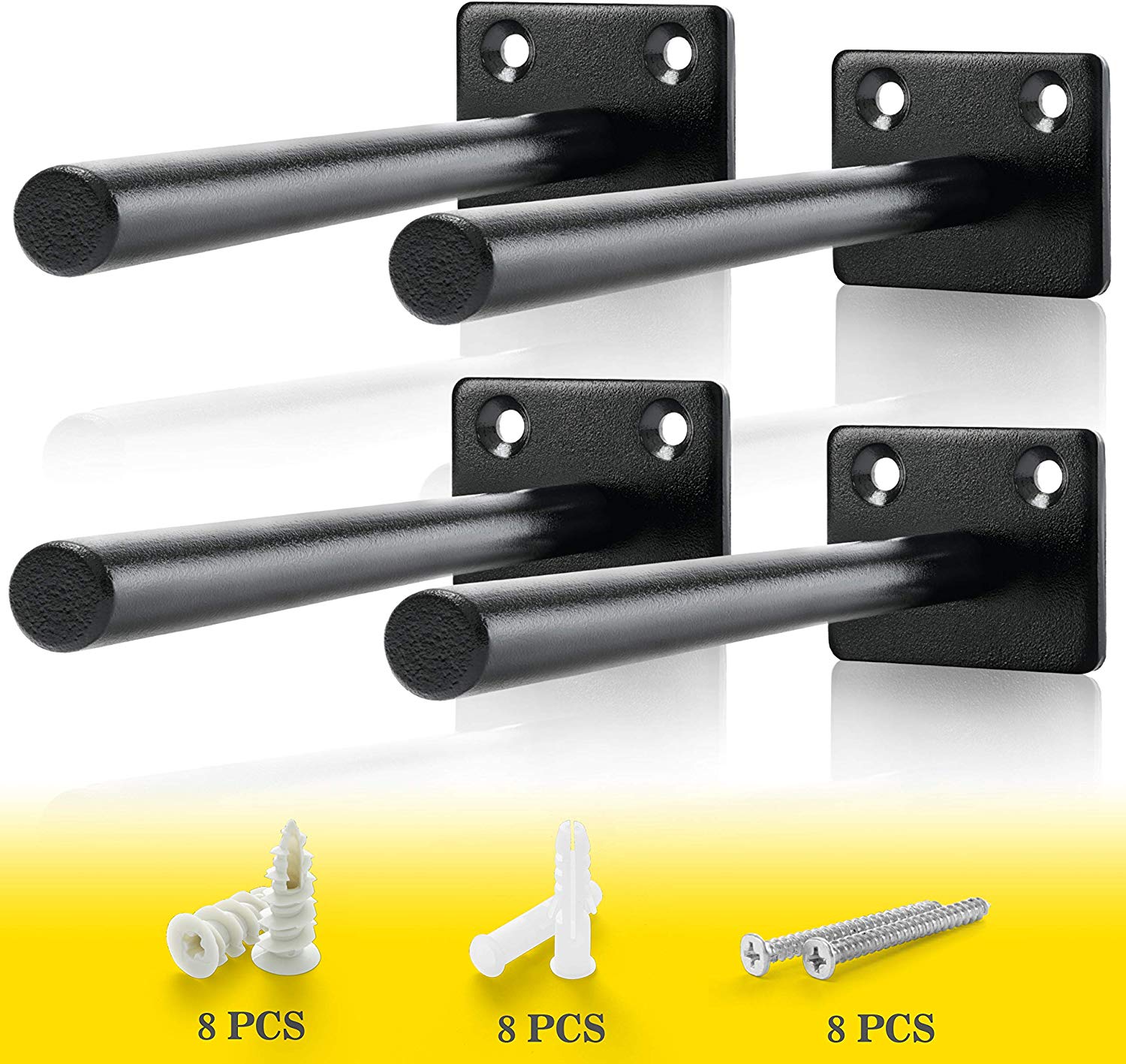 JH-Mech Rod Shelf Brackets Supplier-Steel Invisible Floating Shelf Bracket Solid Steel Rod Blind Shelf Supports 