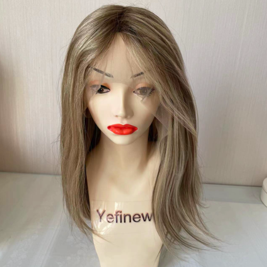 Stock blonde ombre top lace wig