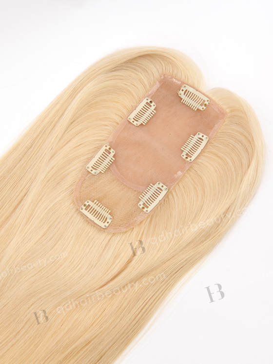 Light Volume Topper With Blonde Color Silky Straight For Thinning Hair WR-TC-091