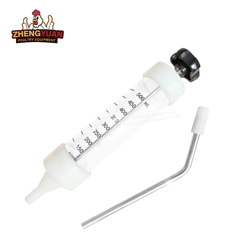 500ml Injection Veterinary Plastic Steel Syringe Liquid feeding trough and irrigator for Cattle Sheep Pig horse Poultry
