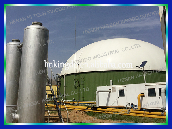 300m3 Portable Biogas Pool, simple biogas plant