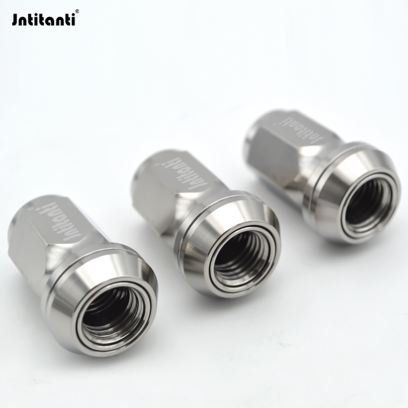 Jntitanti closed end floating washer Gr.5 titanium wheel nut M14*1.5MM