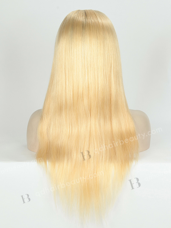 In Stock European Virgin Hair 18" Straight T9/613# Color Silk Top Glueless Wig GL-08016