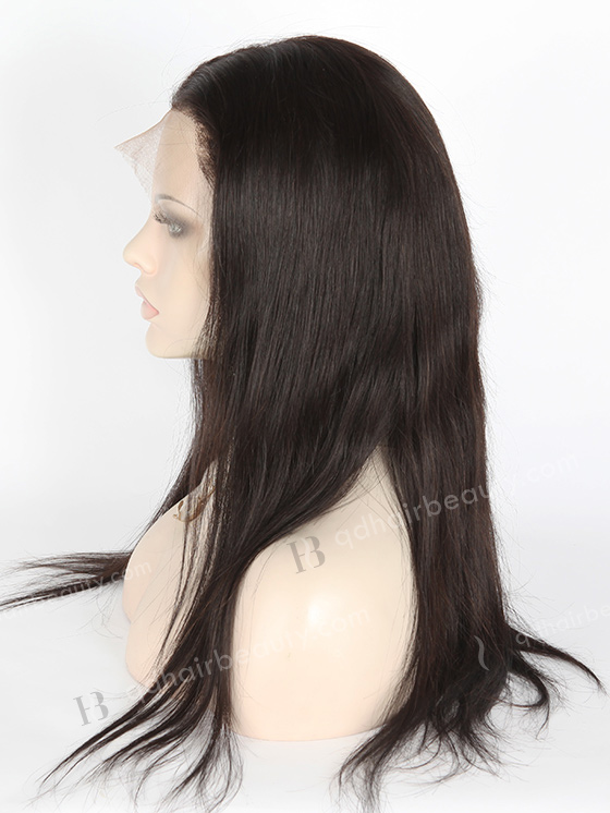 In Stock Indian Remy Hair 18" Straight Natural Color Full Lace Wig FLW-01360
