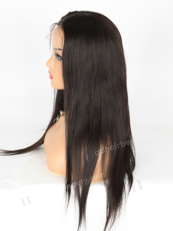 In Stock Indian Remy Hair 20" Straight Natural Color 5"×5" HD Lace Closure Wig CW-01018