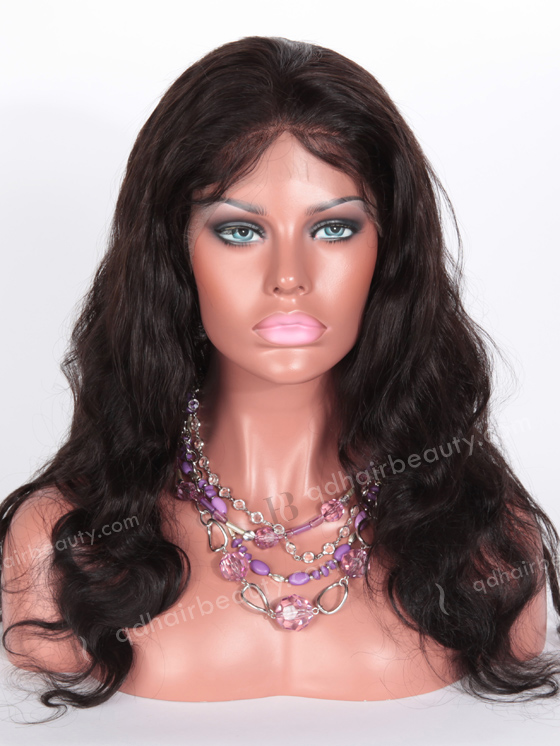 In Stock Indian Remy Hair 22" Body Wave 1b# Color Full Lace Wig FLW-01673