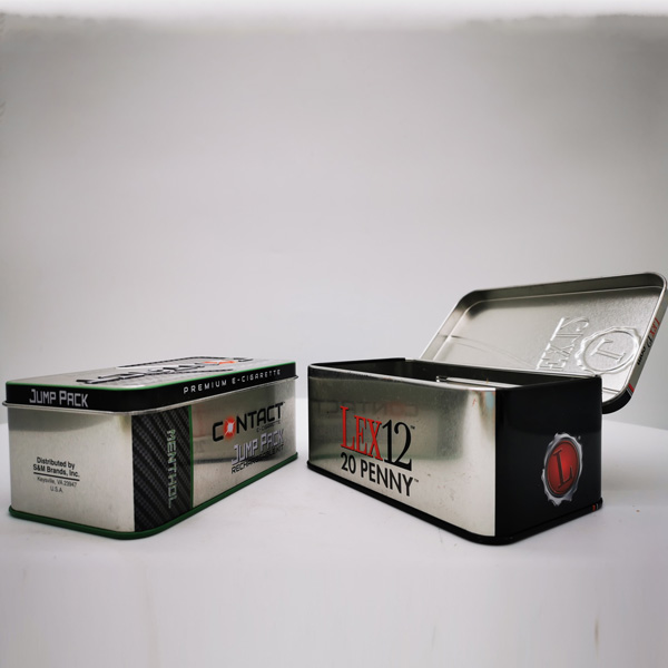 ML-3097 High-quality rectangular cigarrete/E-Cigarrete  custom tins with hinge