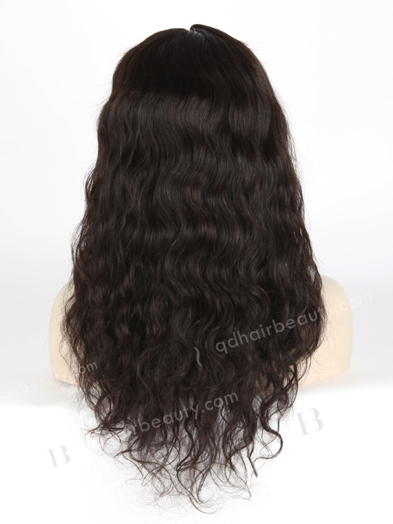 In Stock Malaysian Virgin Hair 18" Natural Straight Natural Color Silk Top Full Lace Wig STW-320