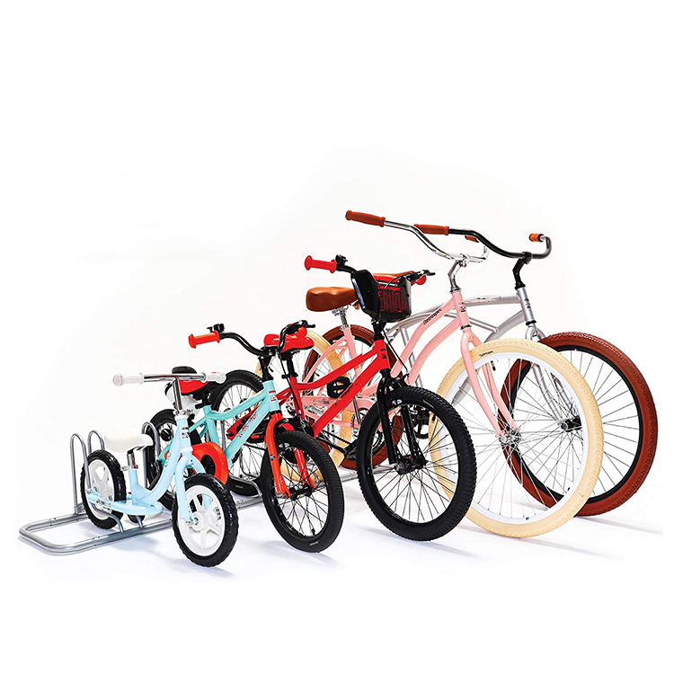 JH-Mech 2 Bike for Mountain Road Hybrid Adult or Kids Bike Rack Bike Floor Stand Bicycle Storage Organizer