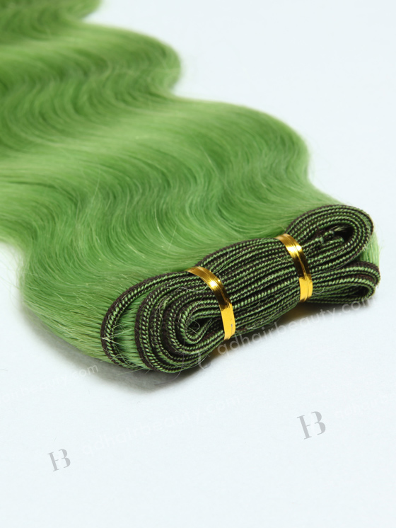 Green Color Body Wave Virgin Brazilian Hair Extension WR-MW-059