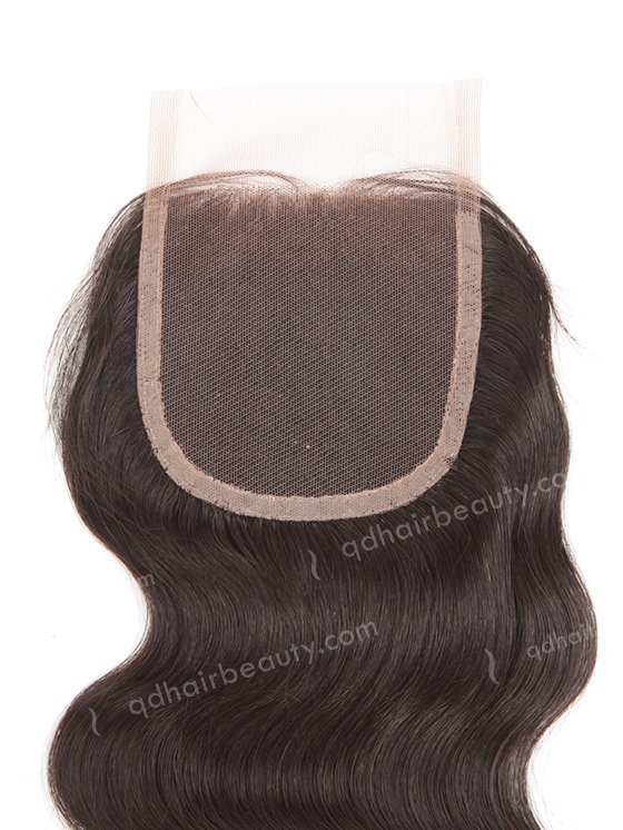 In Stock Chinese Virgin Hair 16" Body Wave Natural Color Top Closure STC-299