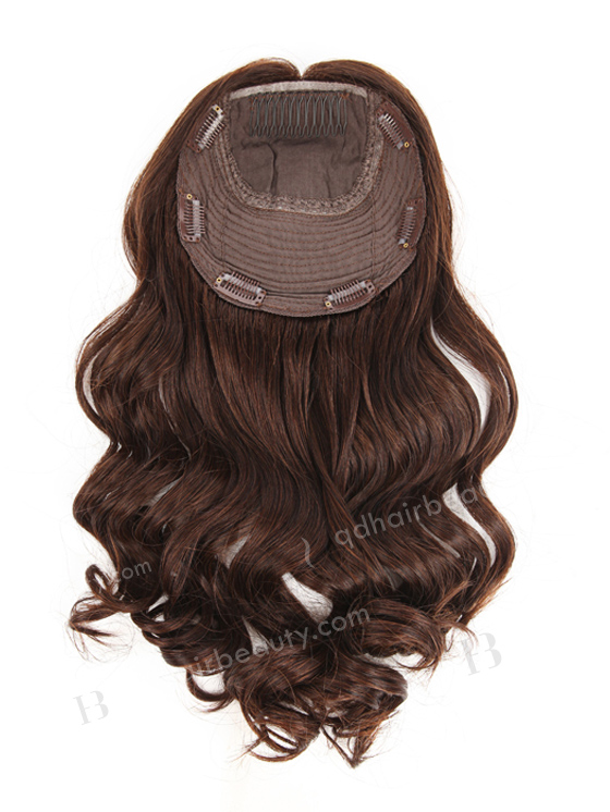 European Virgin Hair 16" One Length Bouncy Curl 2a# Color 7"×7" Silk Top Weft Hair WR-TC-033