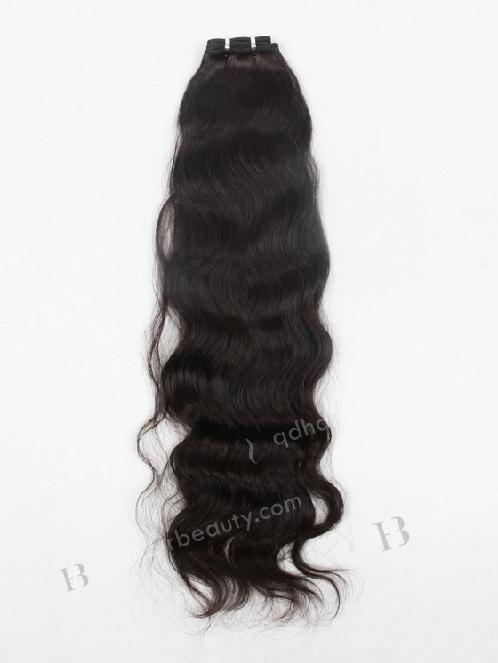 In Stock Indian Remy Hair 24" Natural Wave Natural Color Machine Weft SM-020