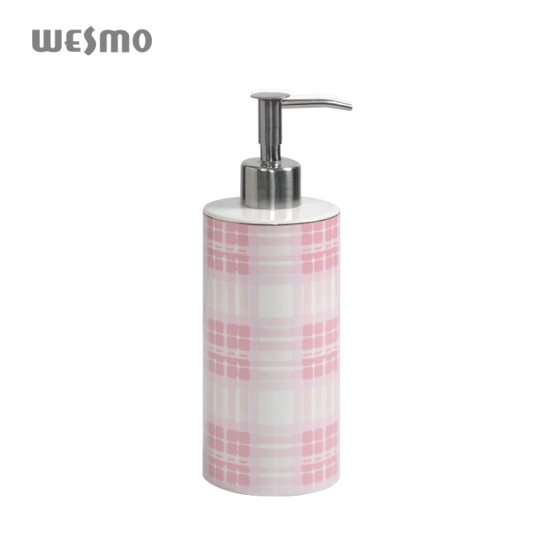 Ceramic soap dispenser bathroom accessories set