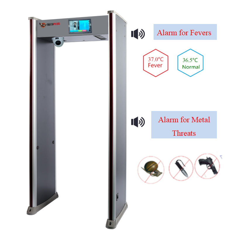 Walk through metal detector with therm camera and LCD display（baggage screening equipment）