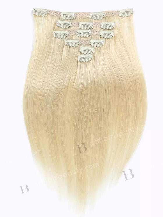 Blonde Color Human Hair Clip in Hair Extensions WR-CW-004