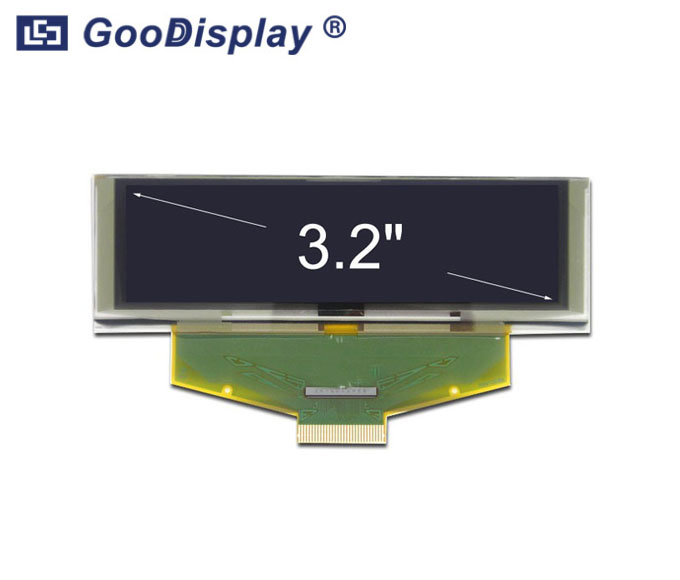 3.2寸OLED显示屏,黑底黄字OLED屏,GDO032Y