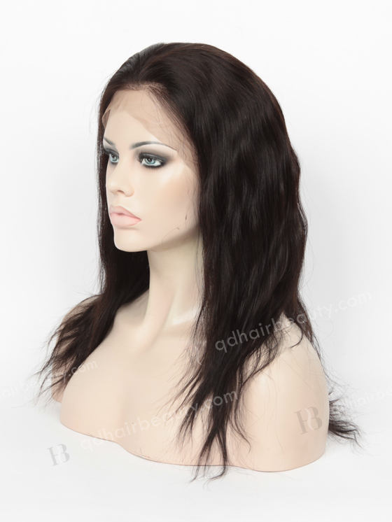 In Stock Indian Remy Hair 14" Natural Straight Natural Color Full Lace Wig FLW-01060