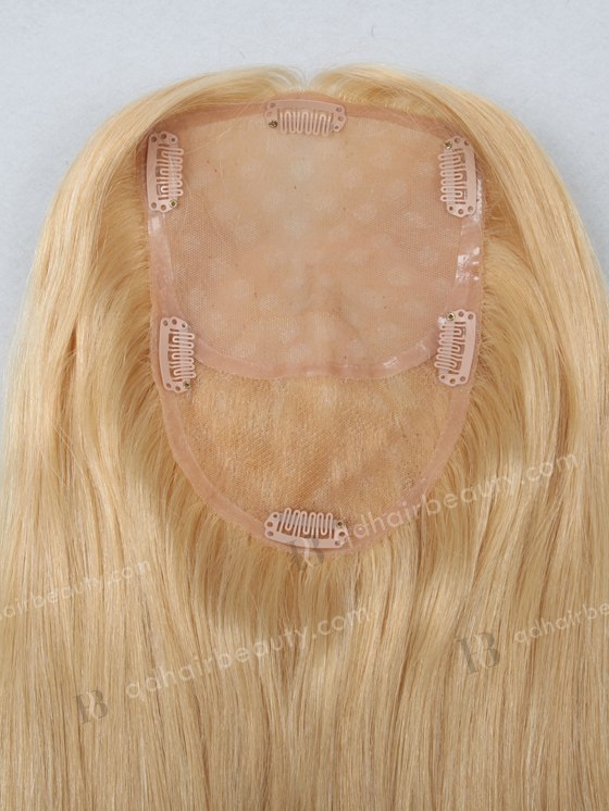 European Virgin Hair 22" Straight 24/613# highlight Color Top Closure WR-TC-010