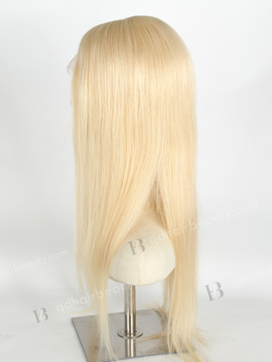 In Stock European Virgin Hair 20" Straight 613# Color Lace Front Silk Top Glueless Wig GLL-08043
