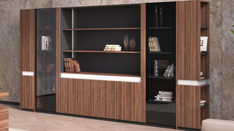 Solid wood file cabinet series