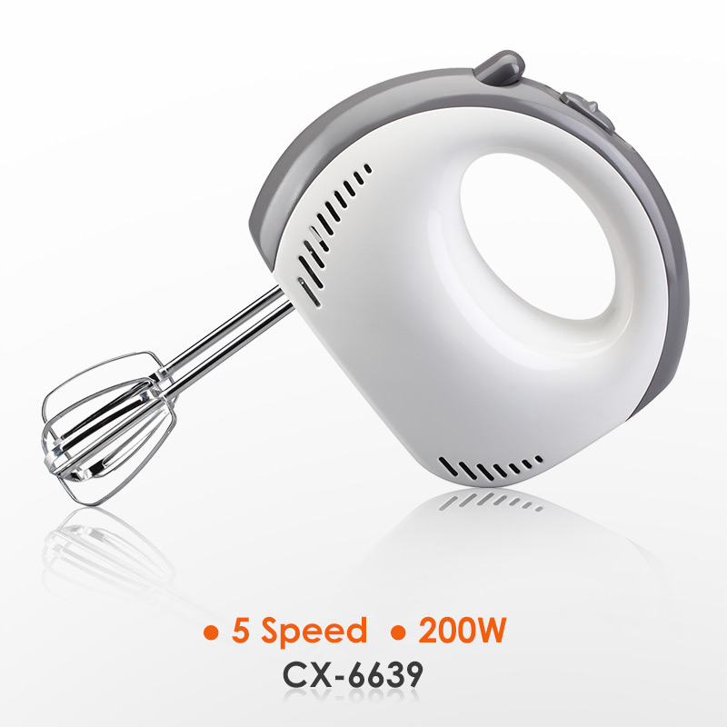 CX-6639 5 Speed 100W 120W 150W 200W Egg-Beater Electric Hand-Held Mixer Handmixer