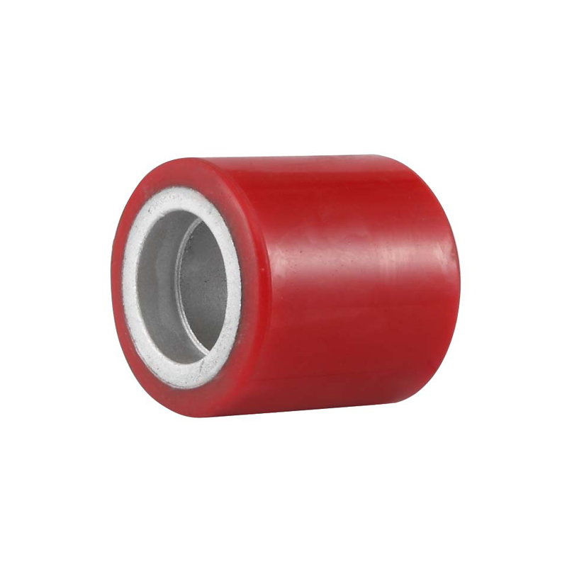 ET4 Series Iron core polyurethane forklift wheel(Red)(Flat)(Without bearing)