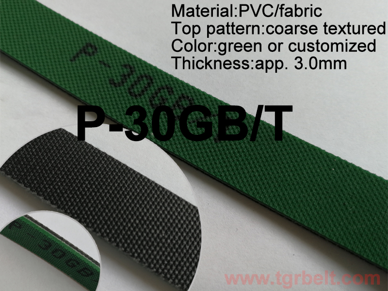 PolyVynil Chloride (PVC) Conveyor Belts P-30GB T